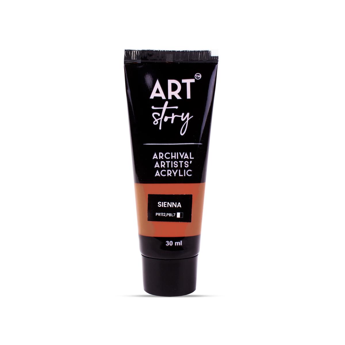 Artists Acrylic Colour Sienna 30ml Tube
