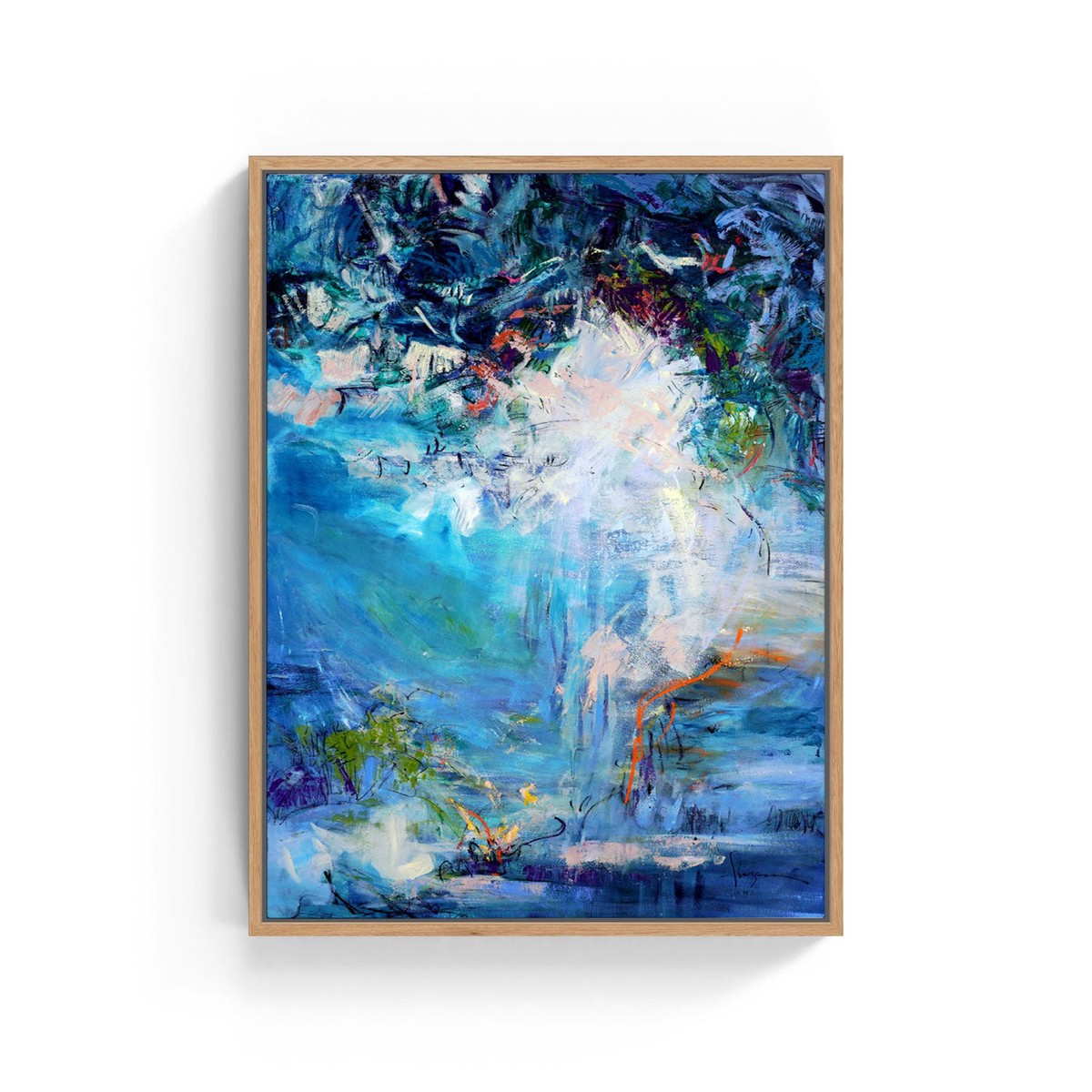 Blossoming Spectrum, Abstract Painting