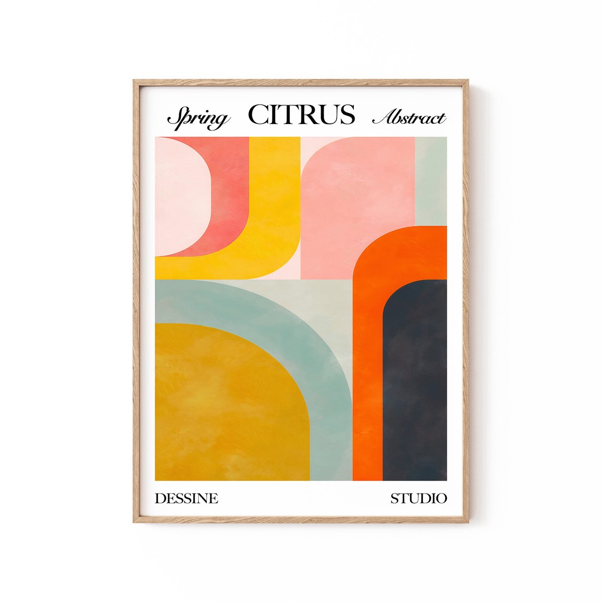 Citrus Wall Art, Abstract Painting