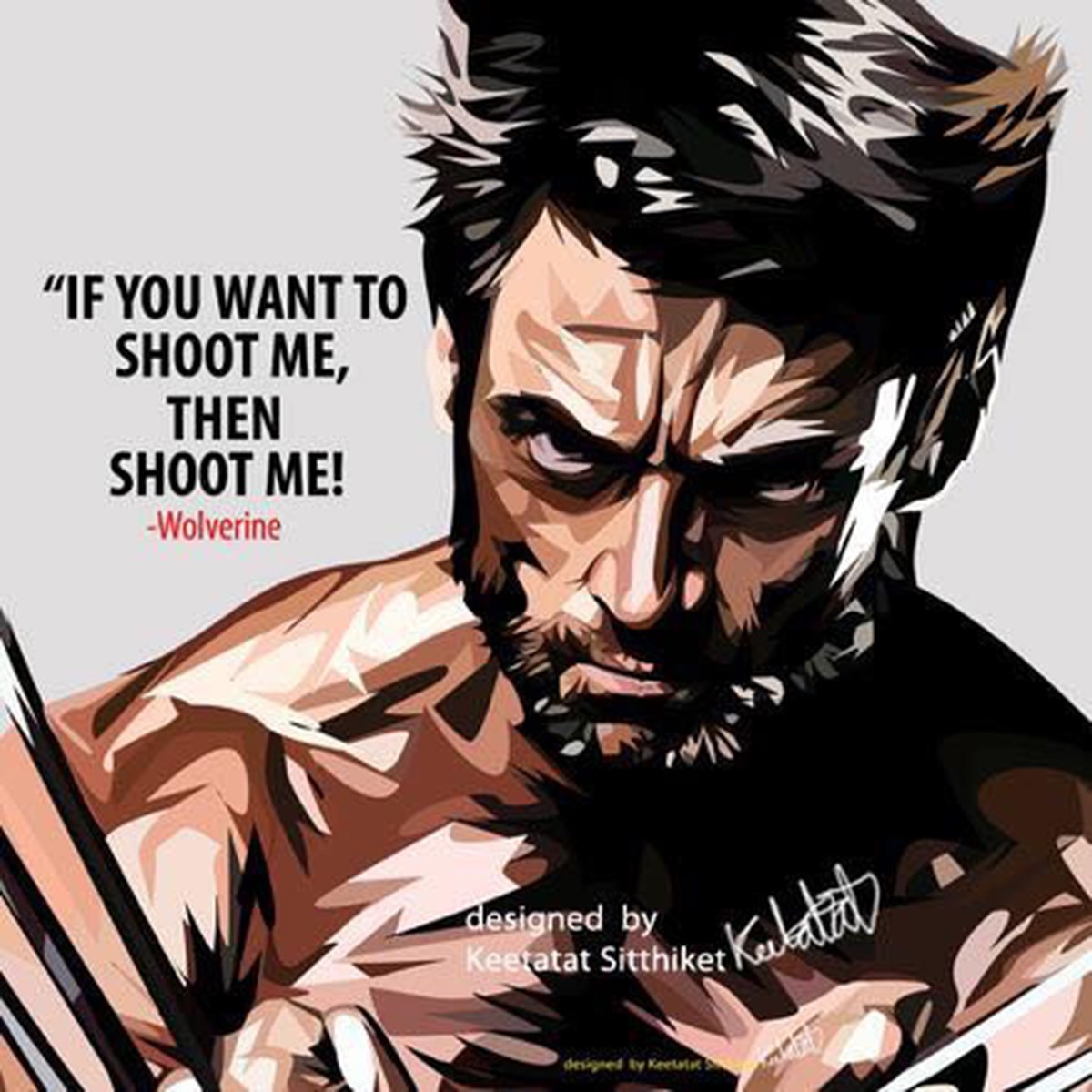 Drawing (Wolverine - Hugh Jackman)