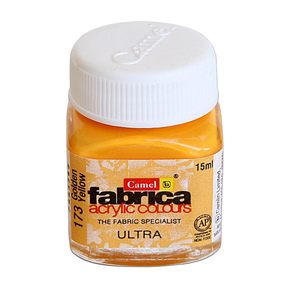 Fabrica Acrylic Colour Sr1 Gold Yellow 15Ml Bottle Camlin
