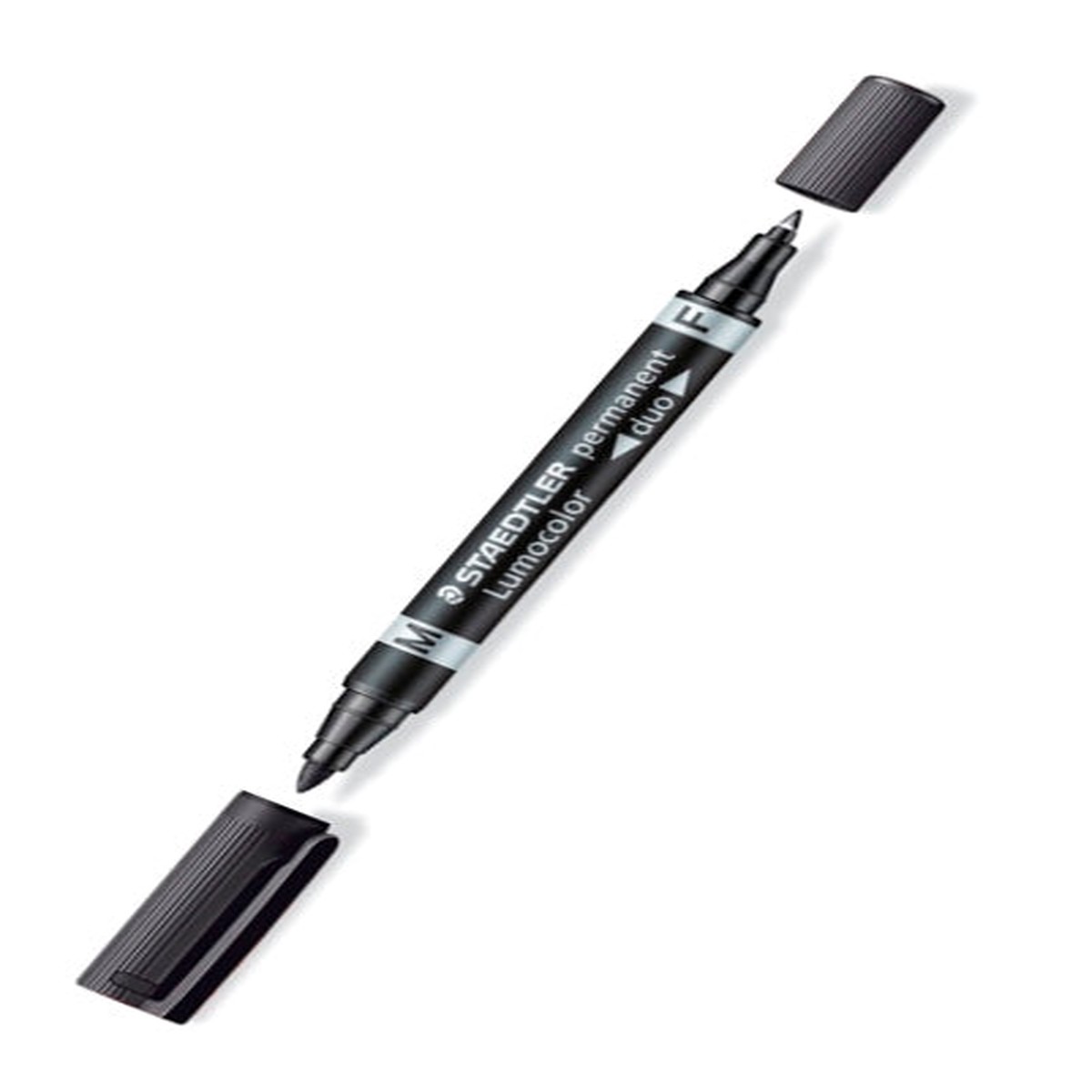 Staedtler Lumocolor Permanent Duo Marker Bullet/Bullet Black