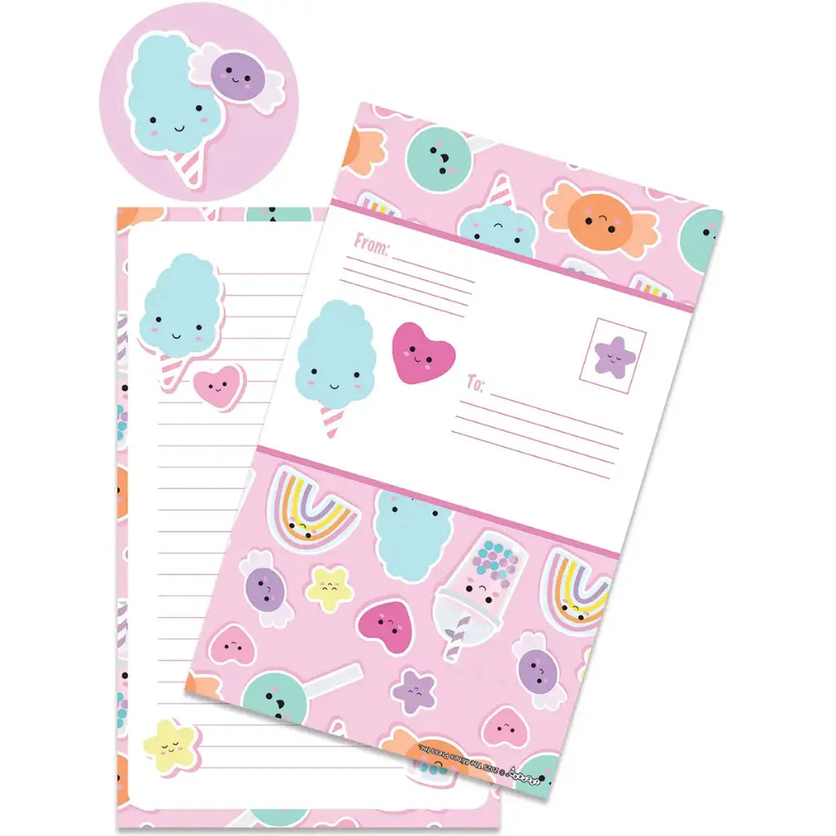 Sweet Fun Foldover Stationery Cards