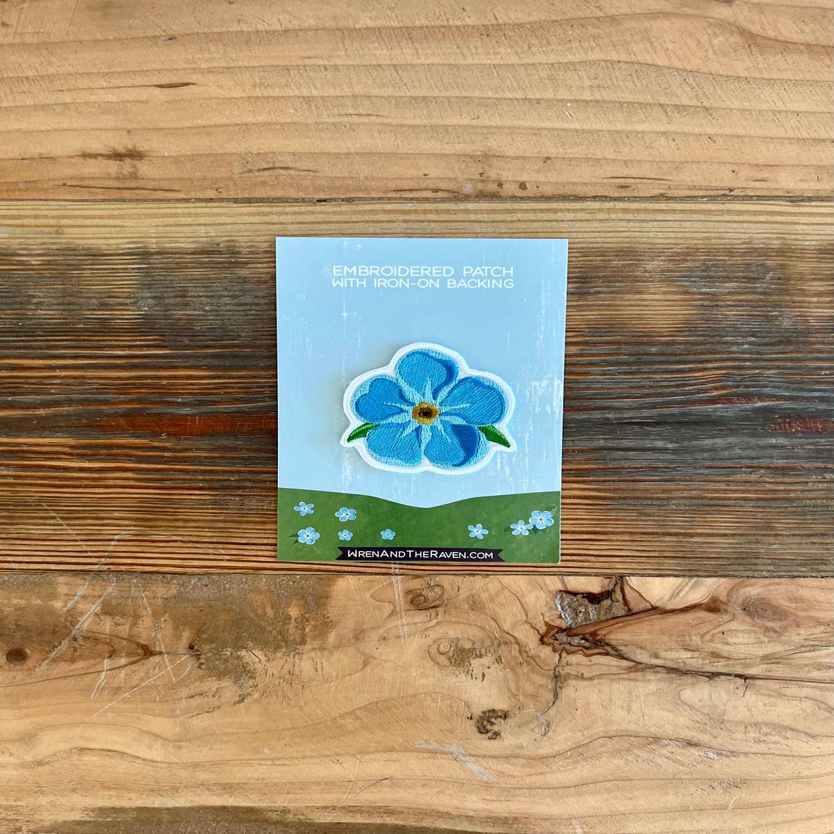 Forget-Me-Not Iron-On Patch