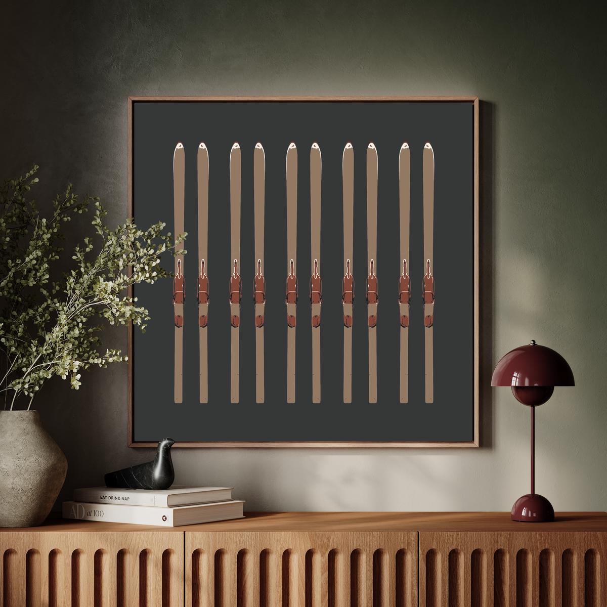 Skis Up Art Print