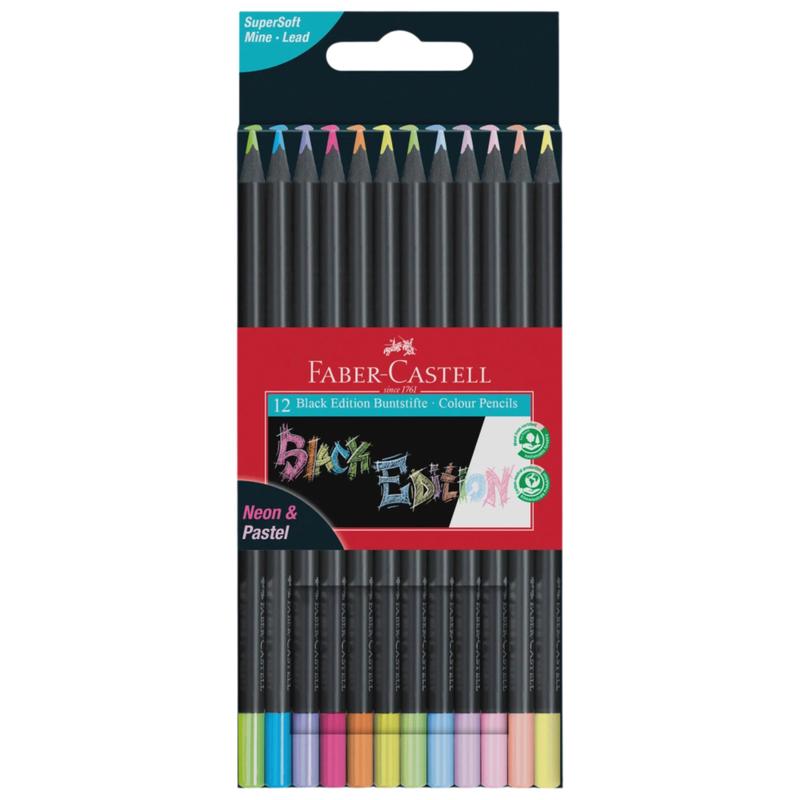 Colored Pencils Black Ed. Neon Pastel