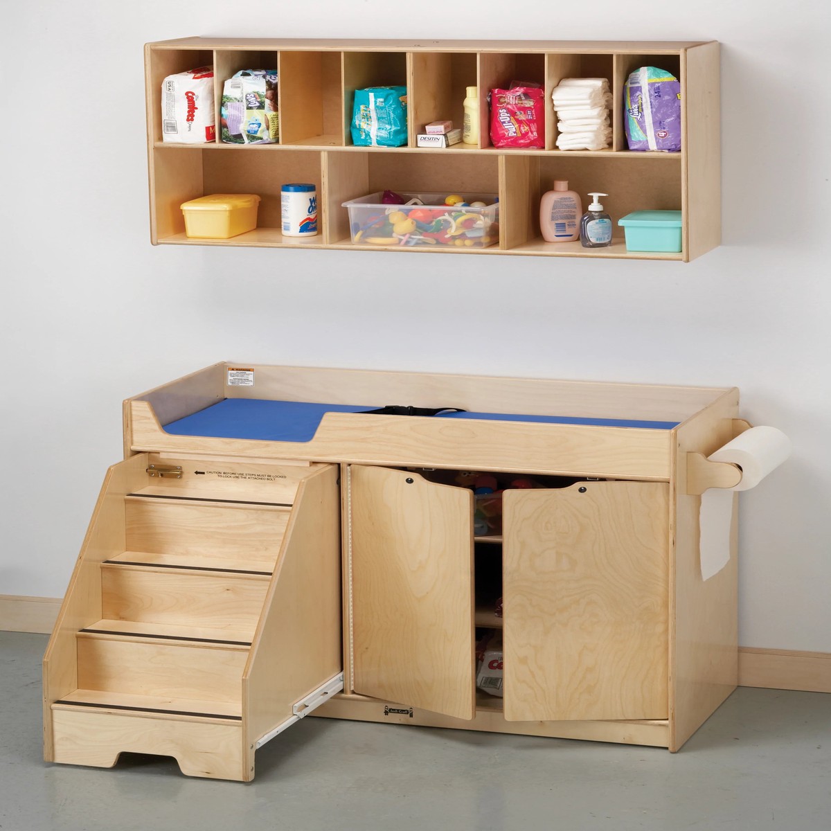 Jonti-Craft Changing Table - with Stairs - Left