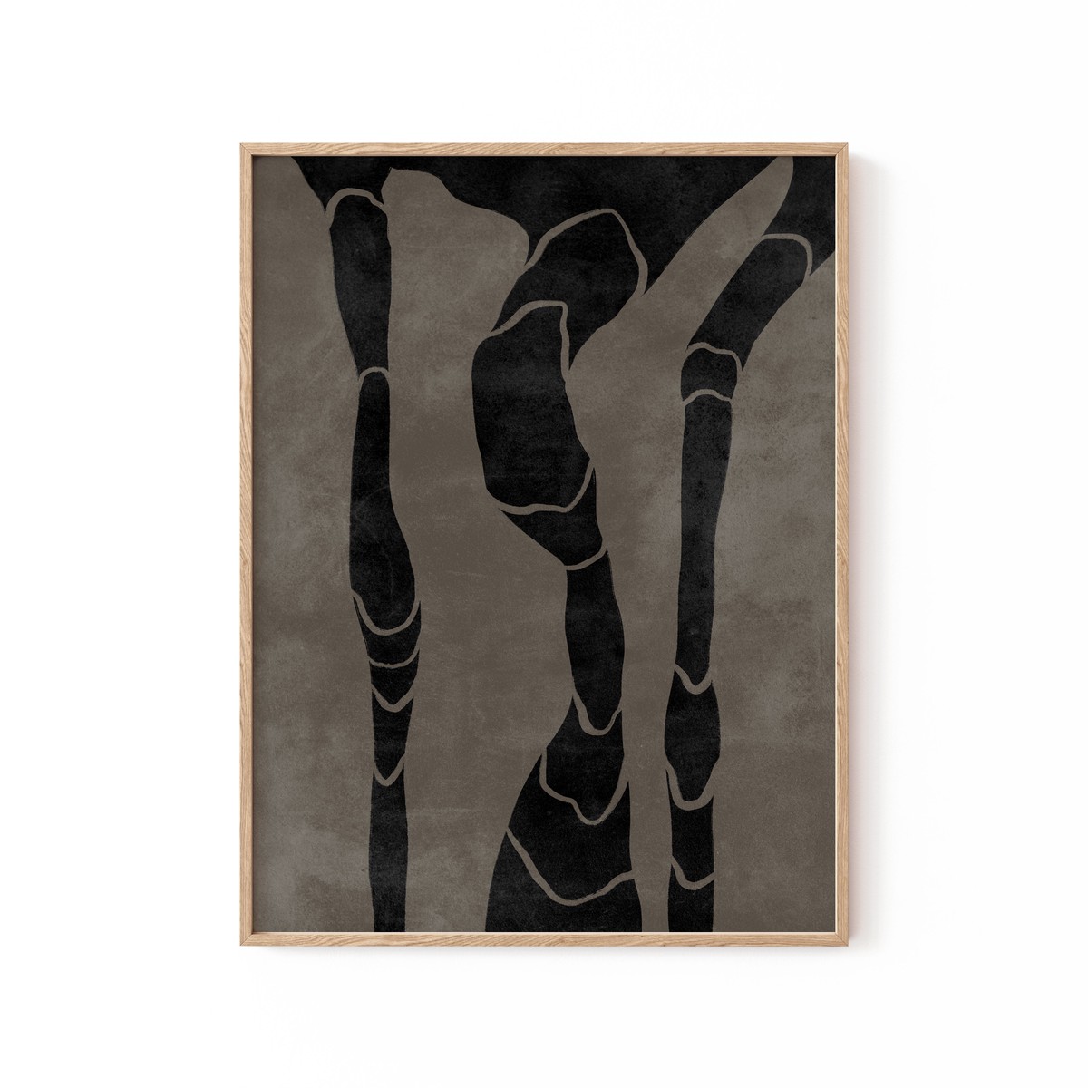 Muted Movements, BW Art, Black and White Painting