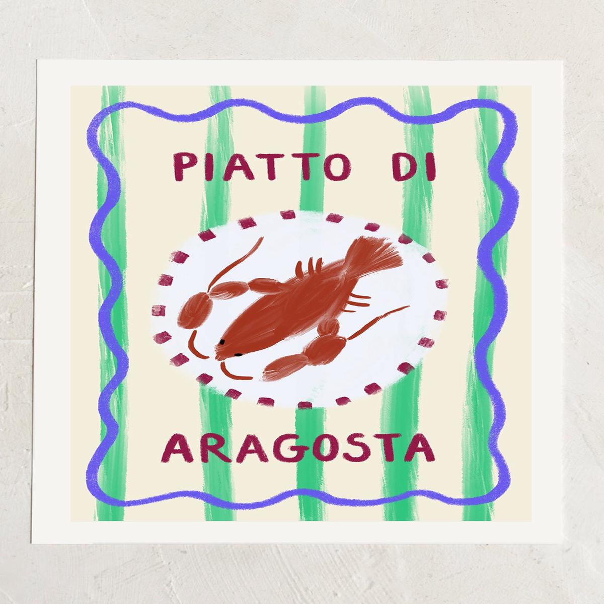 Piatto Di Aragosta Print