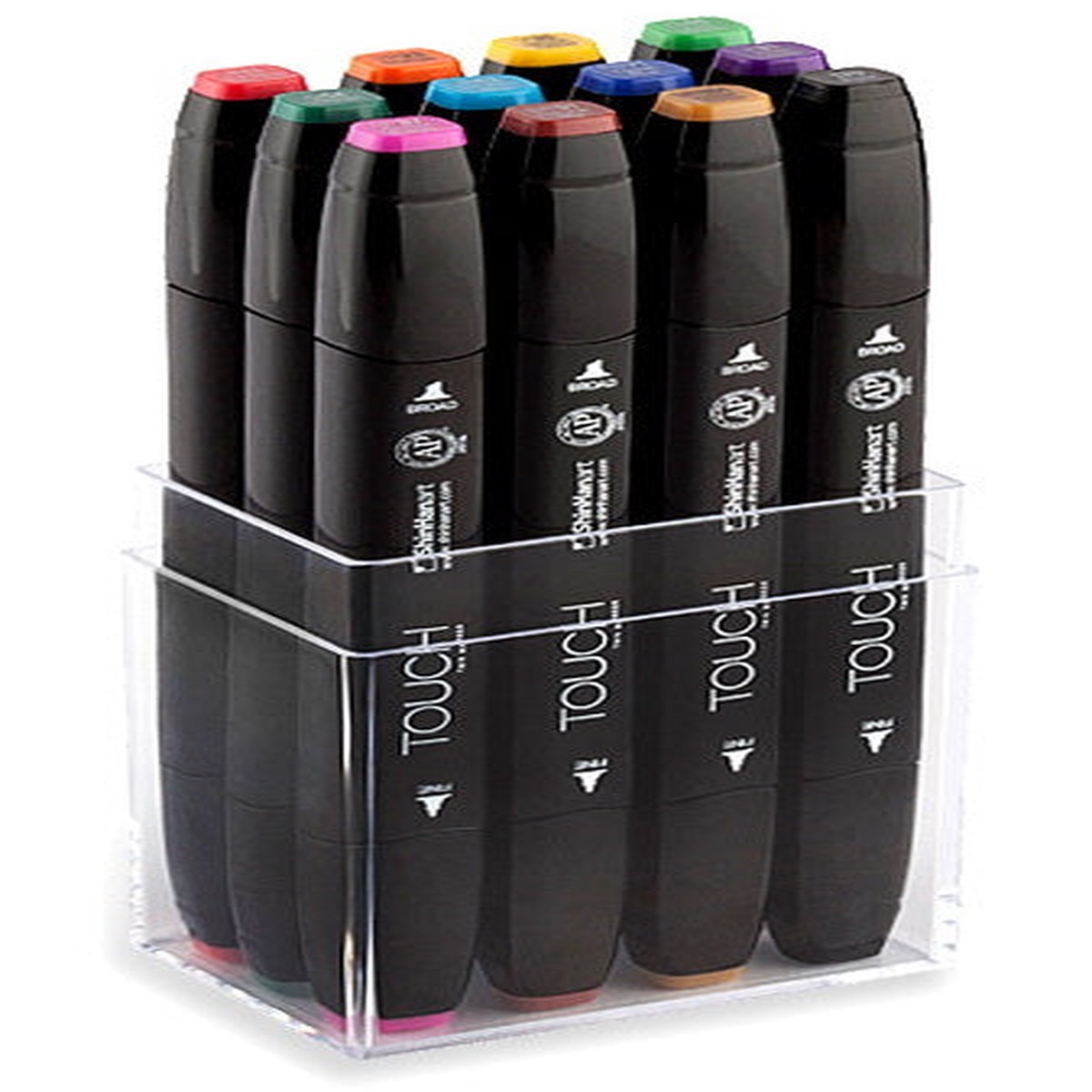 Set of 12 Touch Twin Marker Basic Colors