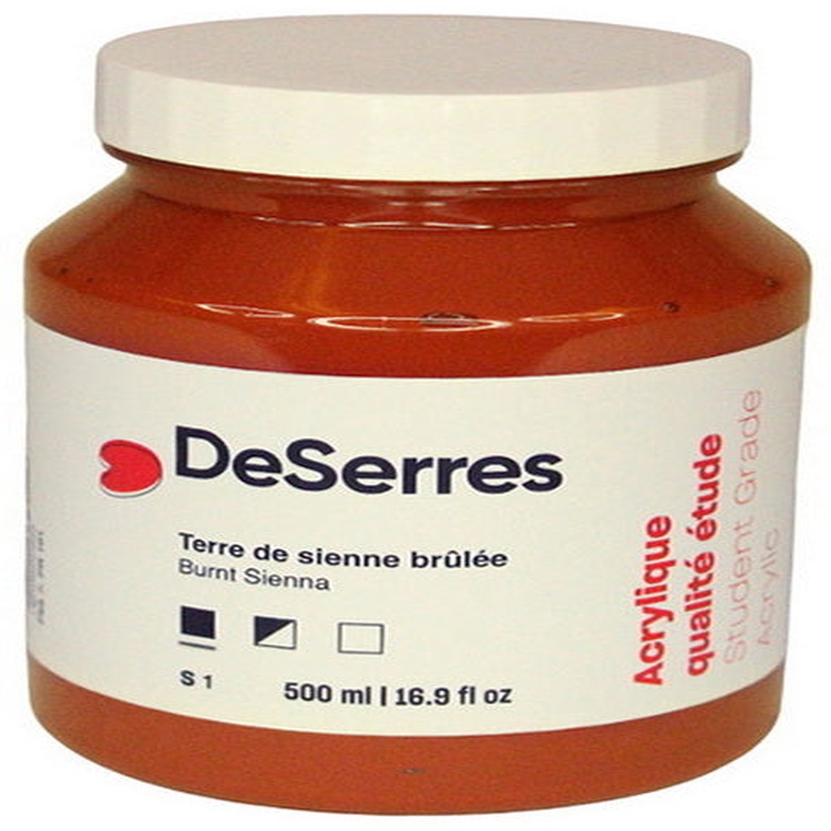 Student Acrylic Burnt Sienna - 500ml