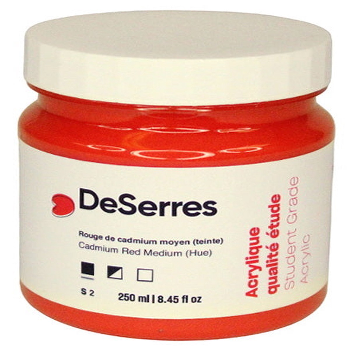Student Acrylic Cadmium Red Medium Hue - 250ml