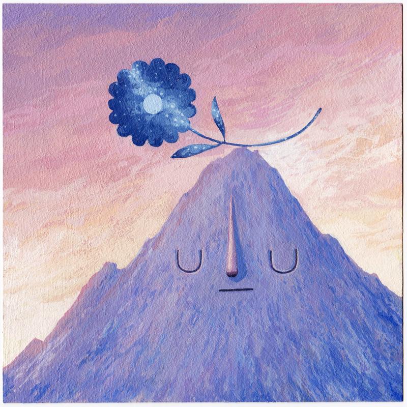 Yoskay Yamamoto - Cry Cry Shine Shine - #51 - "Sunset Mountain and Cosmic Flower