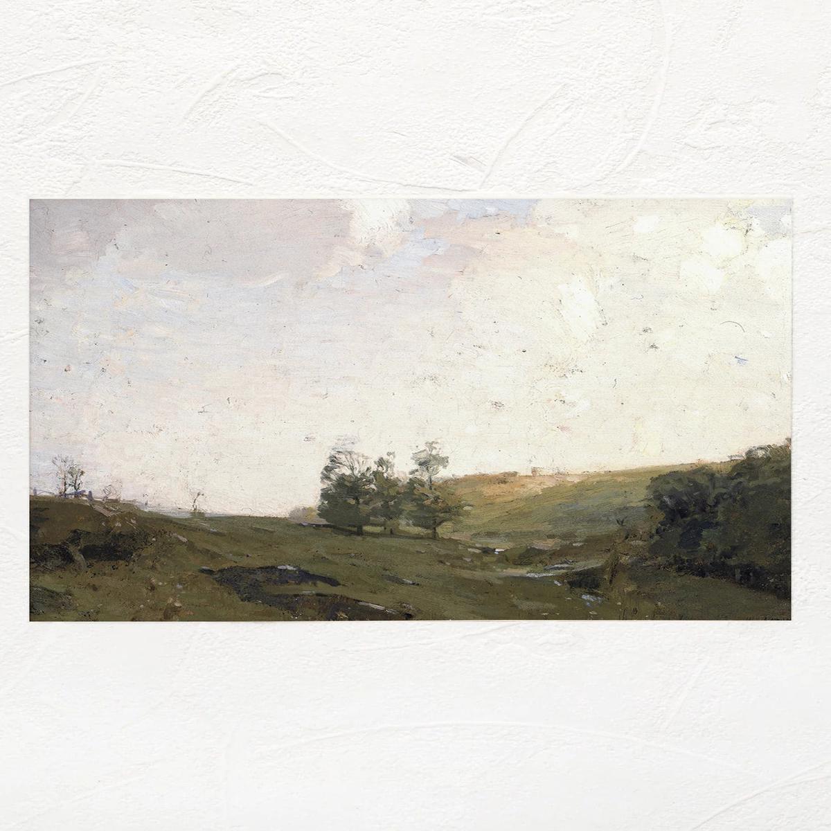 Clouds Over The Hill Print 11X