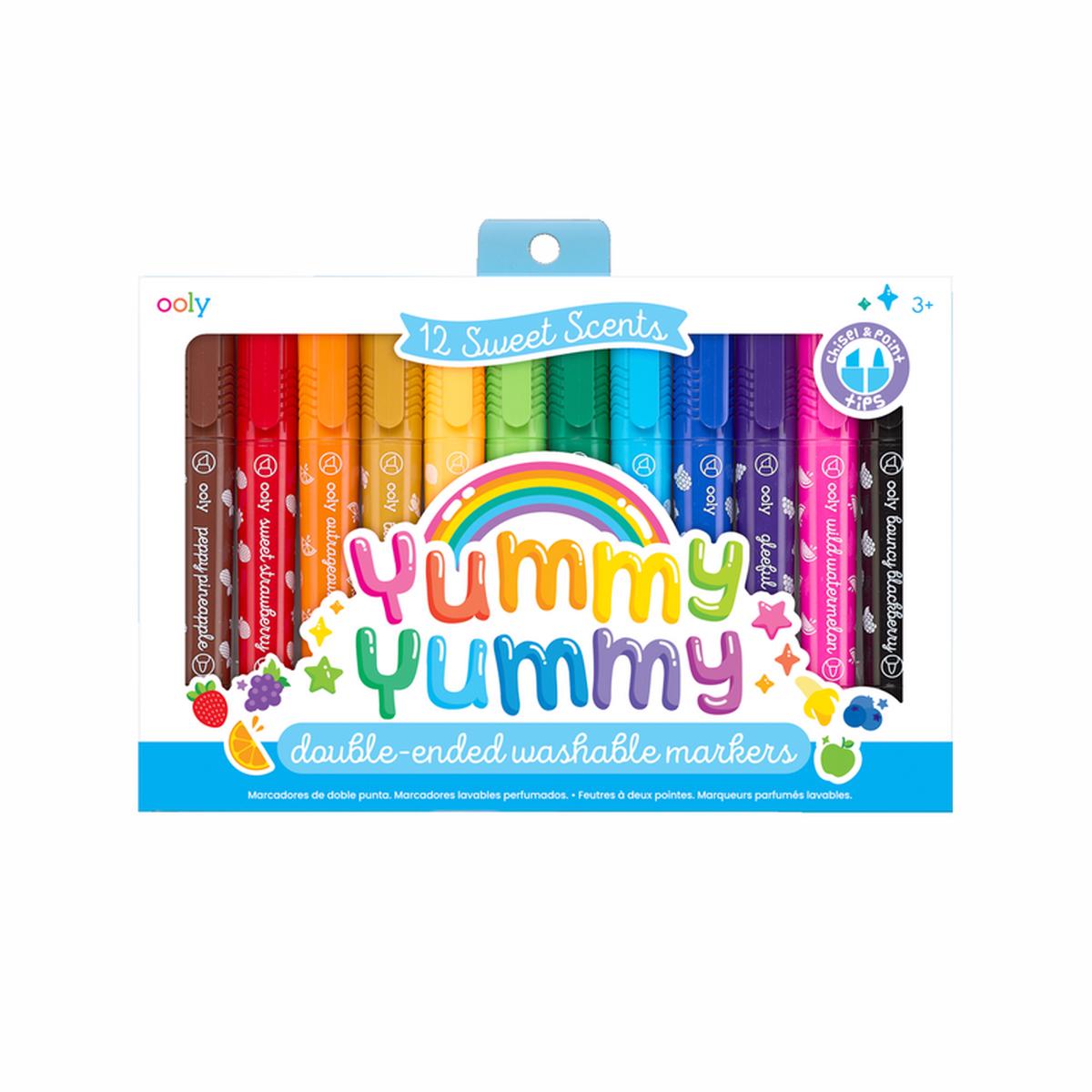 Yummy Yummy: 12 Double-ended Scented Markers - Ages 3+