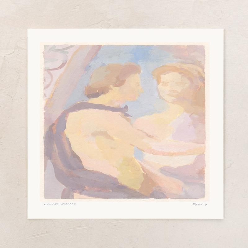 Lover's Fresco Print