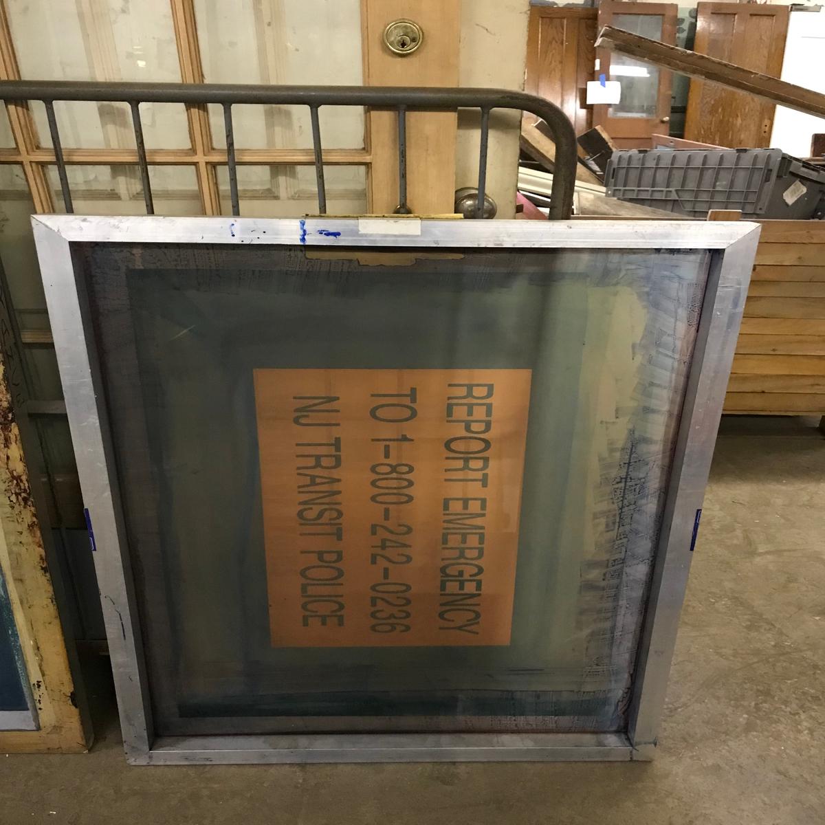 Metal Frame Screen Print 33" x 44"