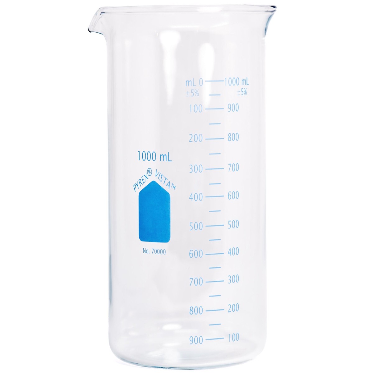 Pyrex Vista Low Form Beaker, 1000 mL