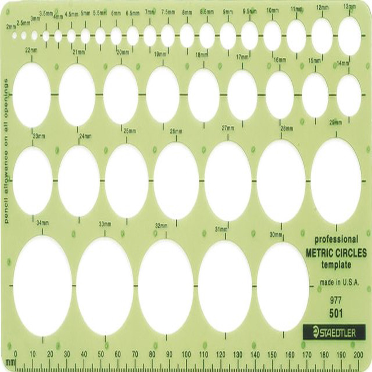 STAEDTLER CIRCLE DRAFTING TEMPLATE