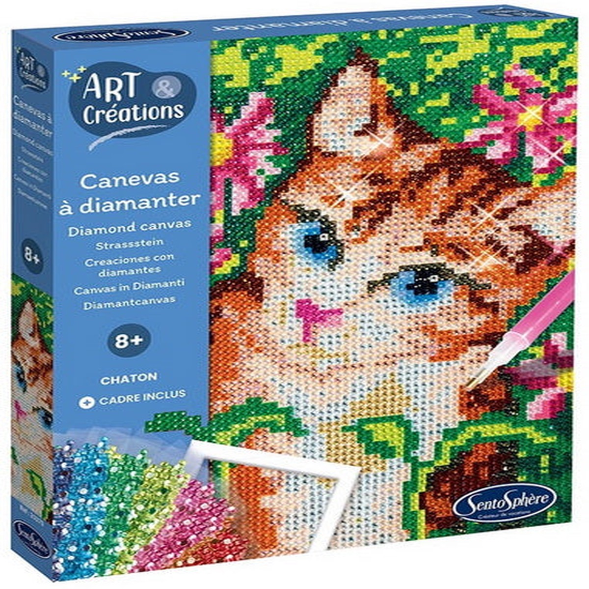 Canevas diamanter Chat
