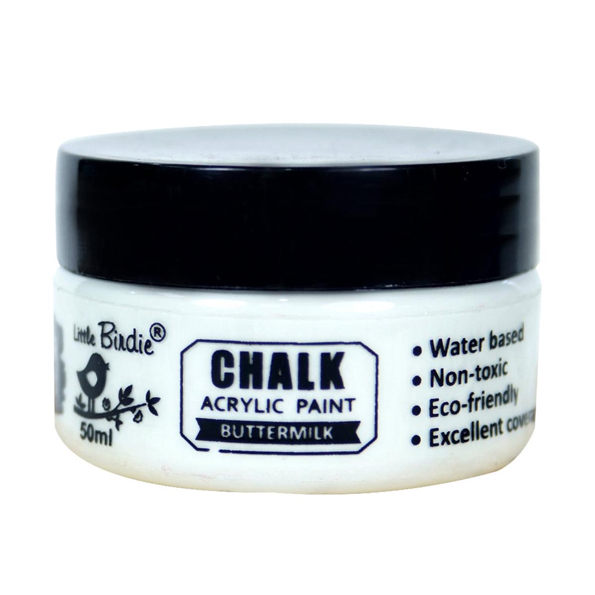 Home Decor Chalk Paint Buttermilk 50ml Bottle