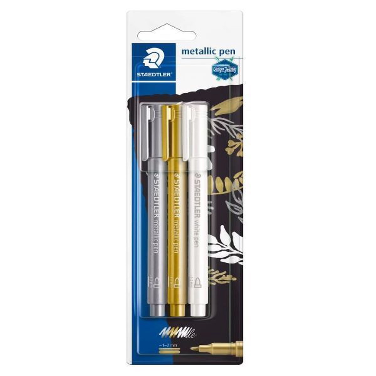 Staedtler Design Journey Brush Pen Metallic Set 3