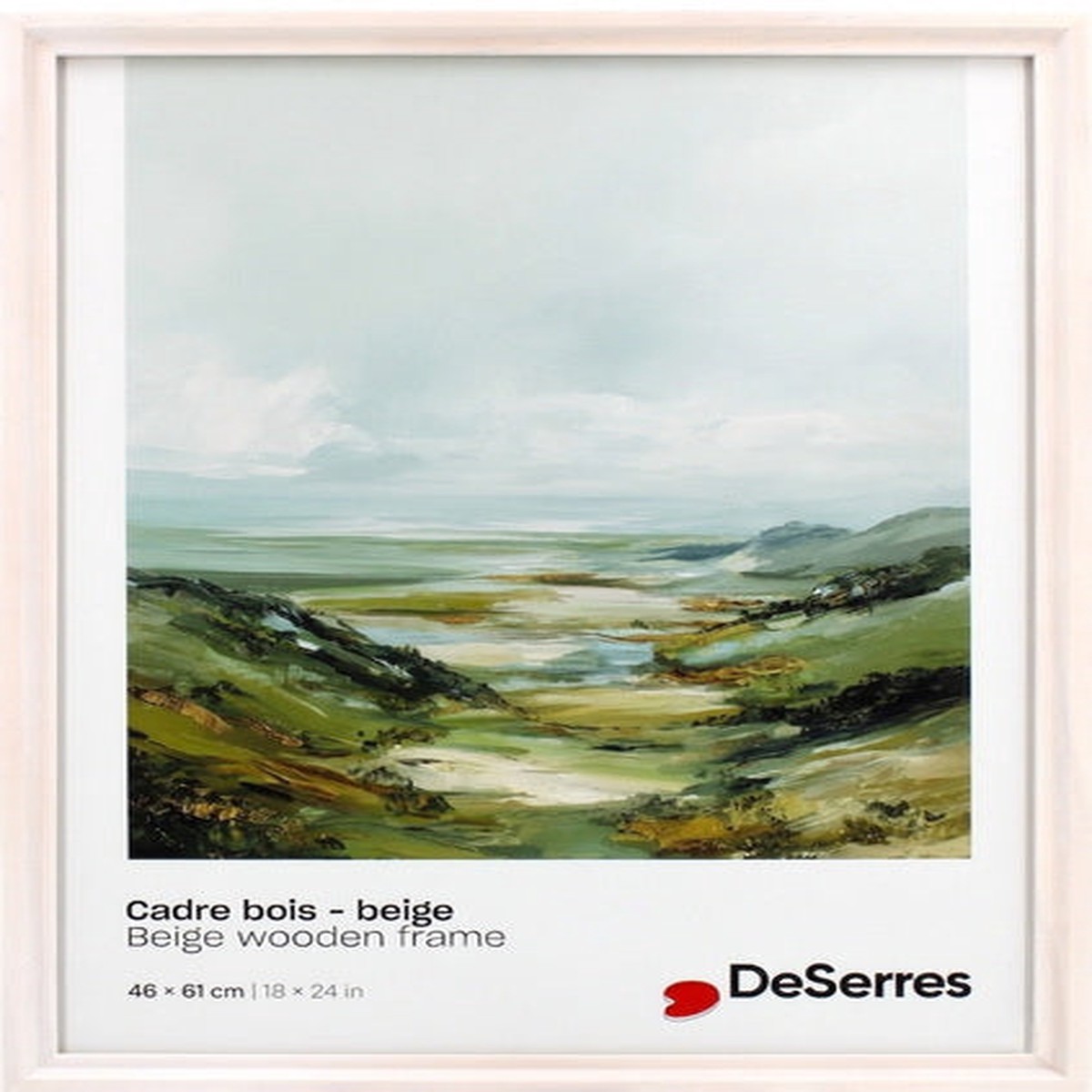 Wood Frame Beige - 18X24"
