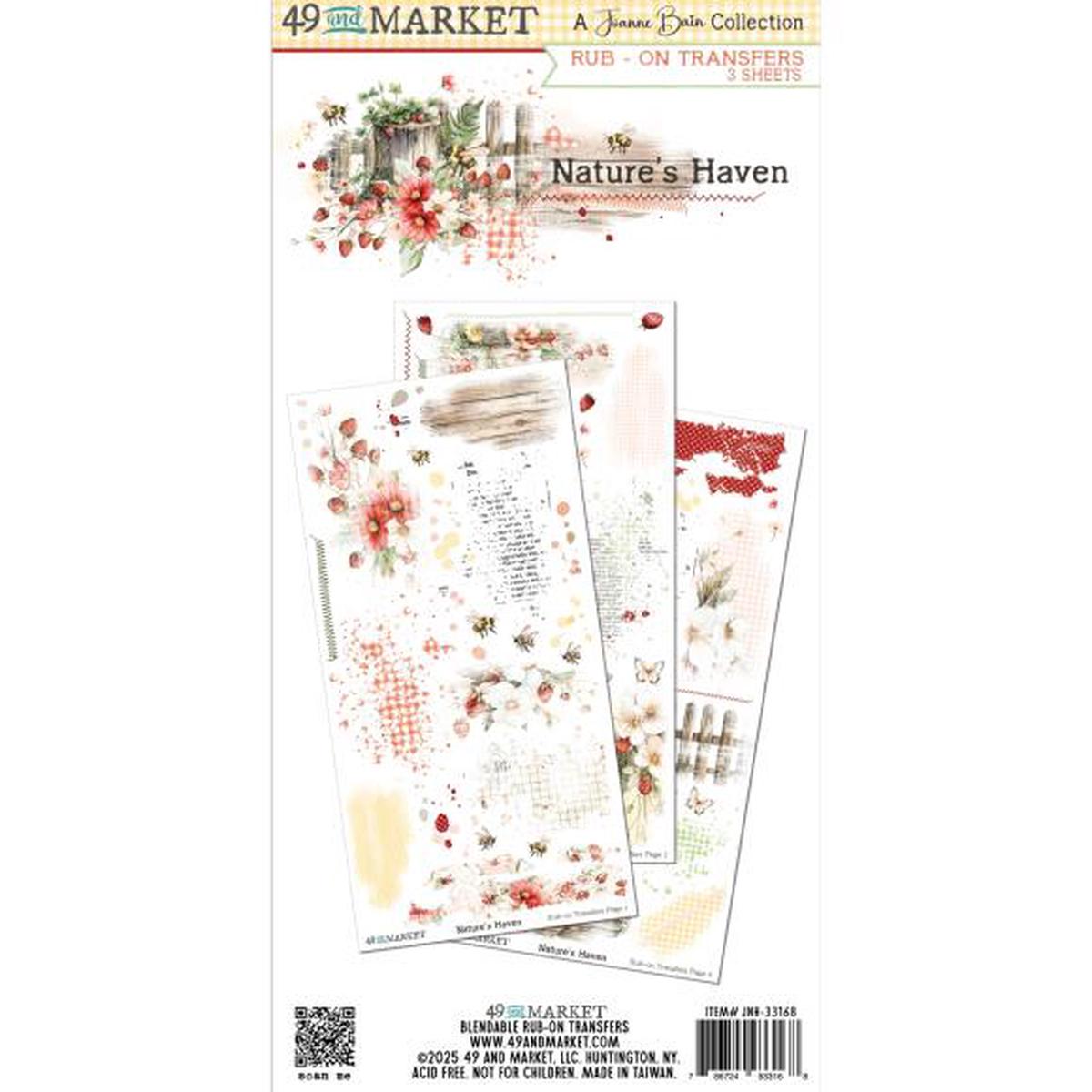 49 and Market Nature's Haven Rub ons (JNH-33168)