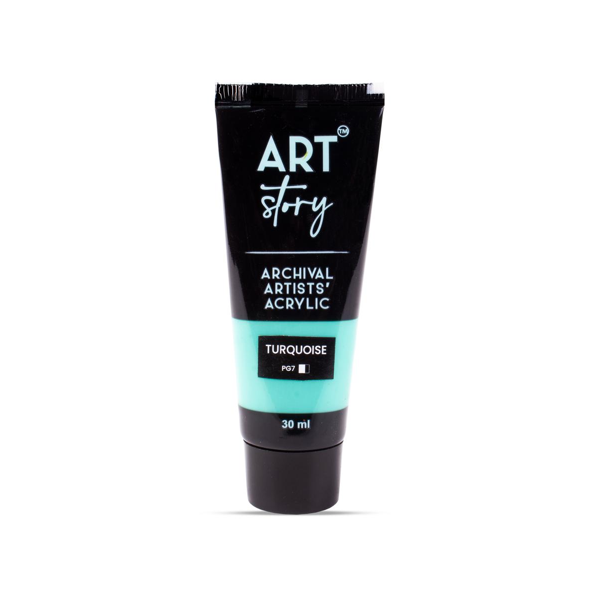 Artists Acrylic Colour Turquoise 30ml Tube