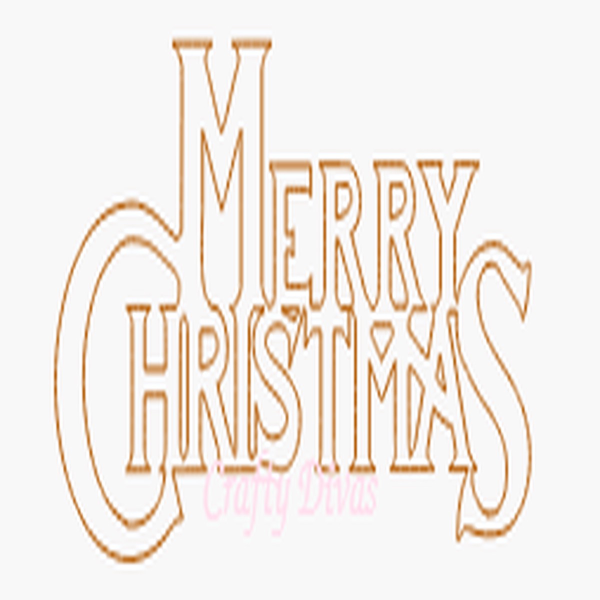 Chipboard Shapes - Merry Christmas Title