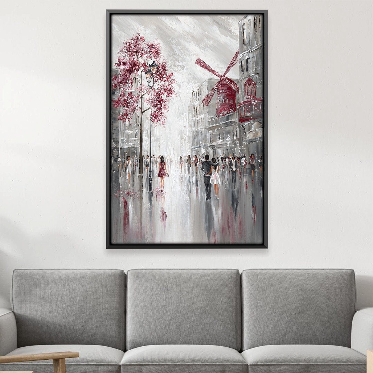 Moulin Rouge Streetscape Canvas
