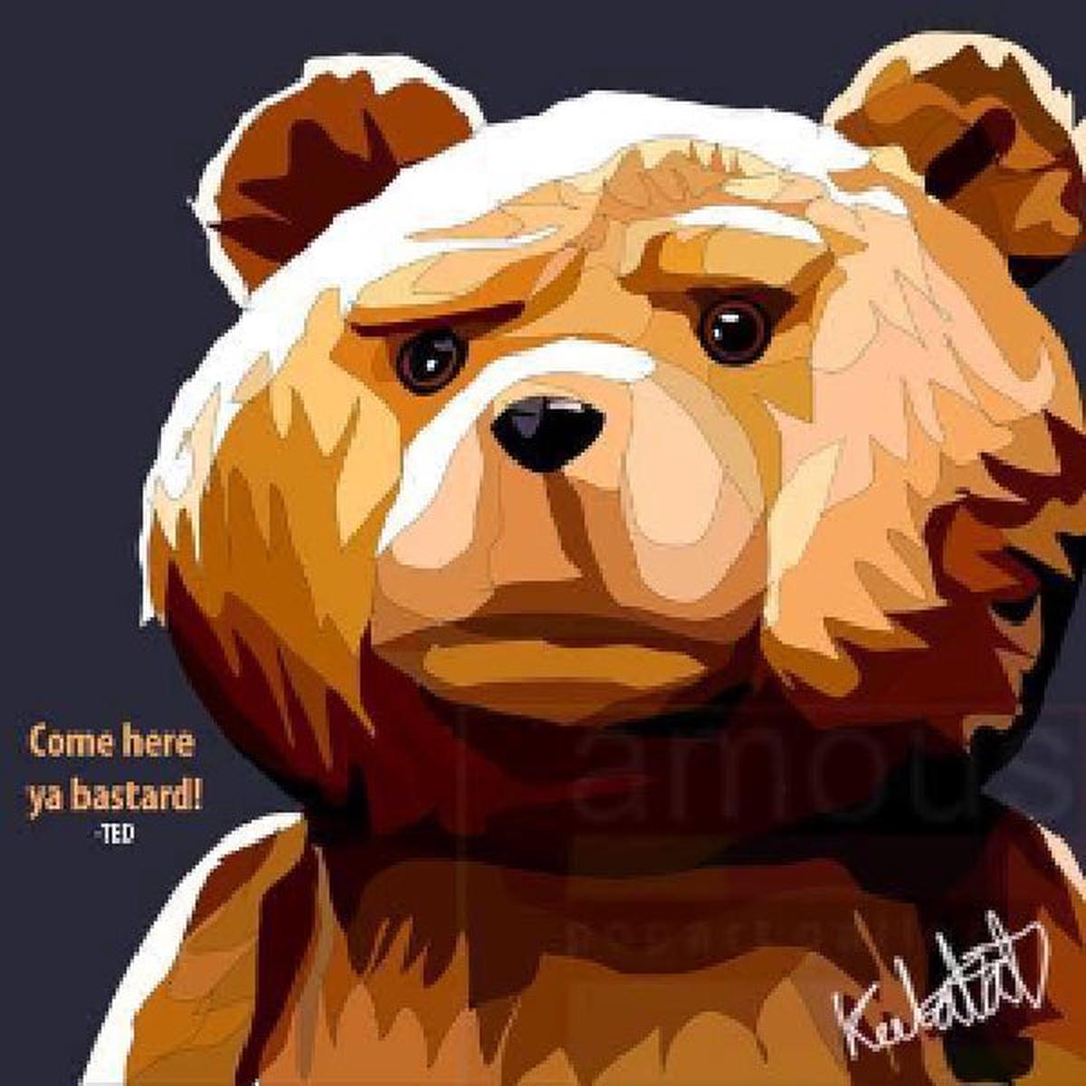 Pop Art Wall Decoration Drawing (Ted) 30