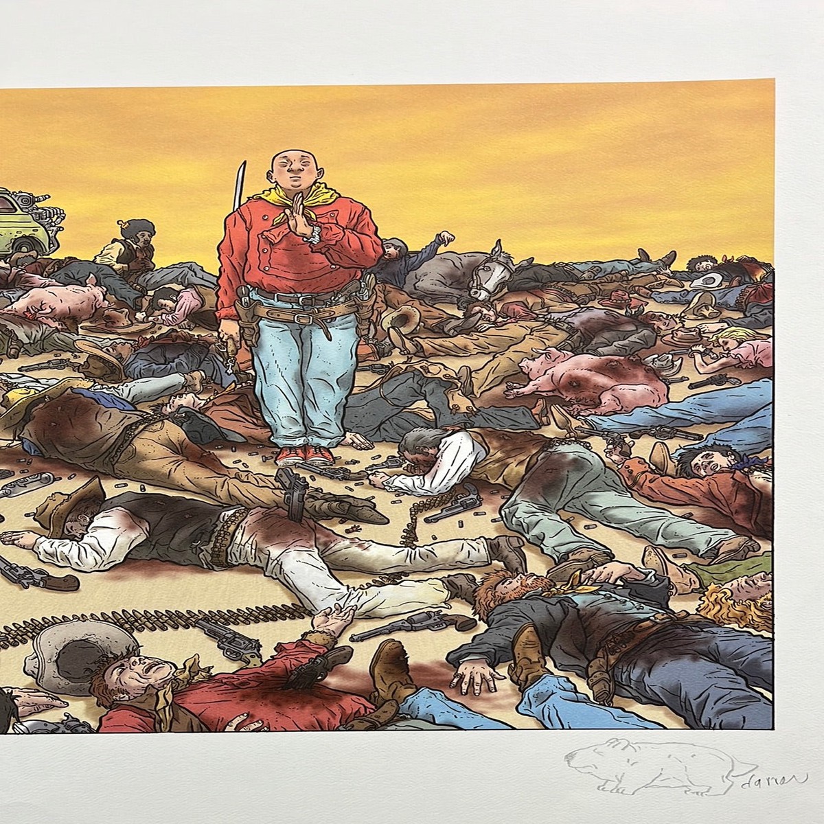 The Shaolin Cowboy - Geof Darrow Art Print Burlyman Ent