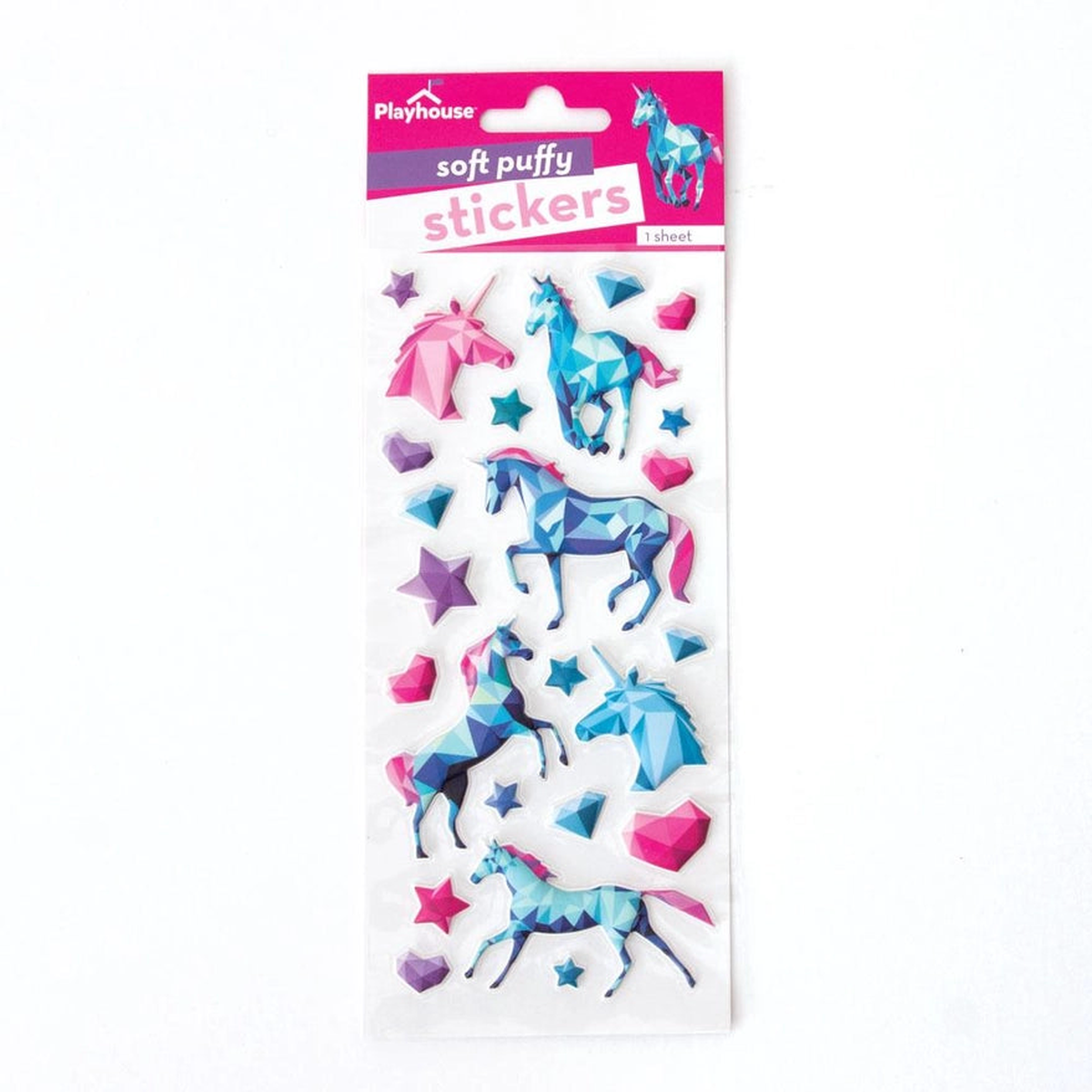 Unicorns Puffy Stickers