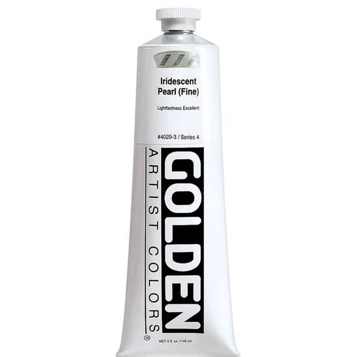 Acrylic heavy body - 5 oz iridescent pearl fine s4