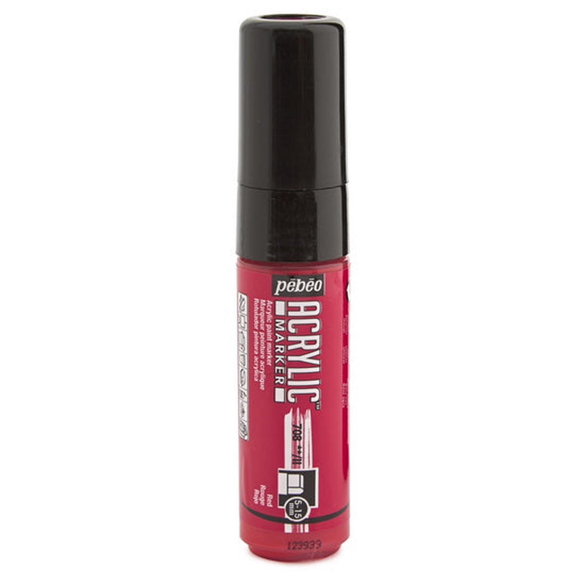 Acrylic marker - decomarker - 5-15mm - red