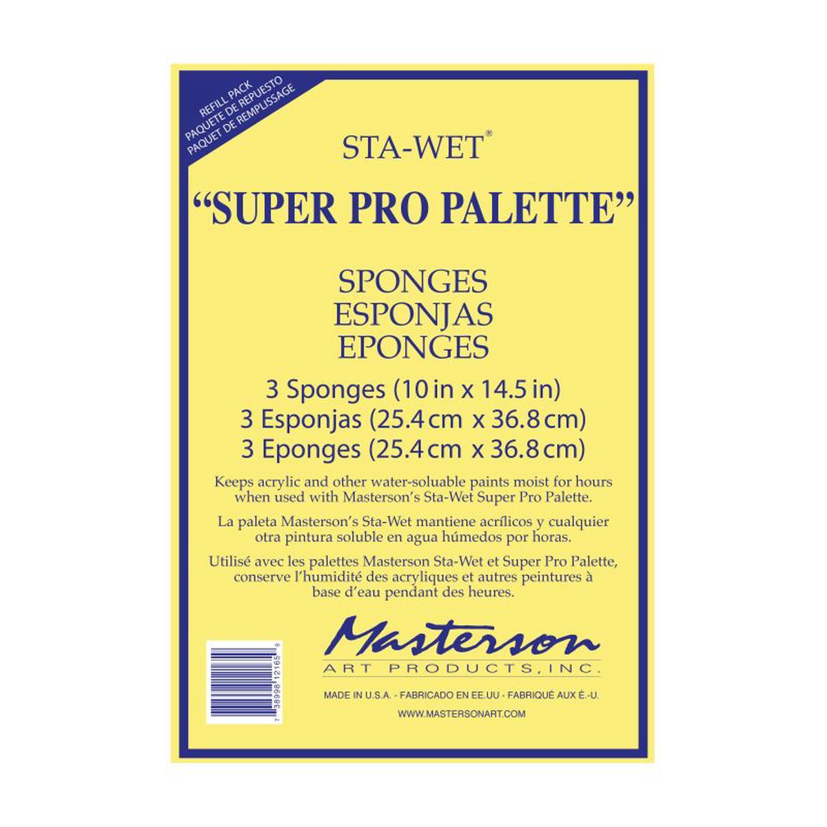 Masterson Palette Sponge Refill Pro Palette Packet 3