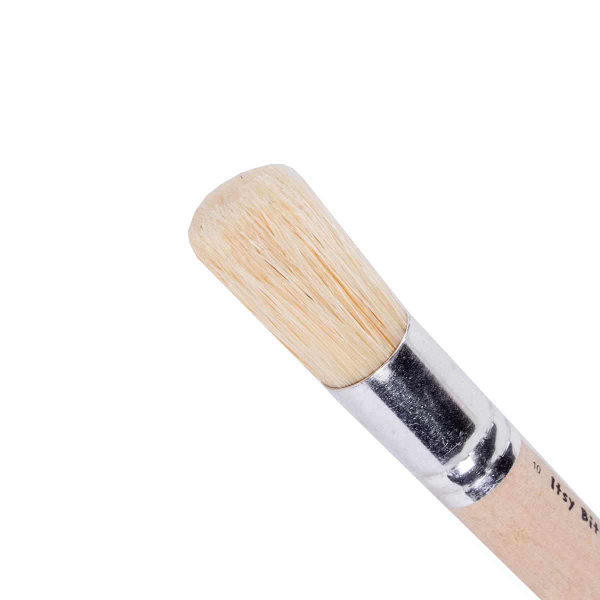 Stencil Brush Bristle Hair Wooden Handle Size.10 1 Pc