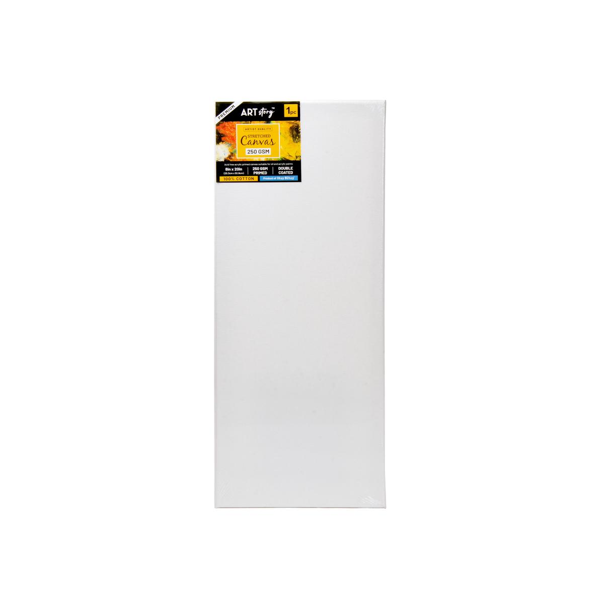 Stretched Canvas Frame 16X20mm 250gsm 8 X 20inch 1 pc