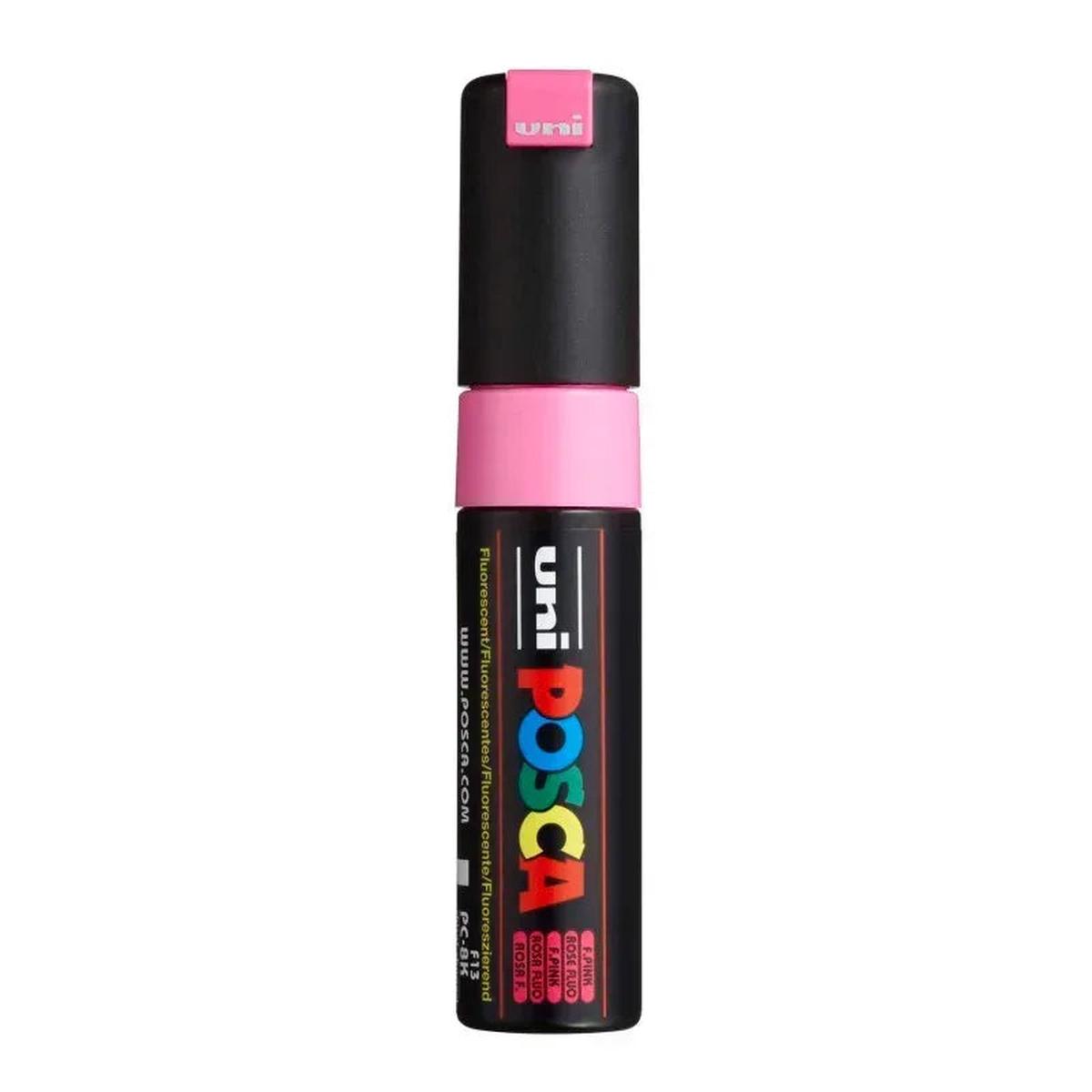uni POSCA PC-8K Water-Based Paint Markers, Broad Tip (8mm), Fluorescent Pink