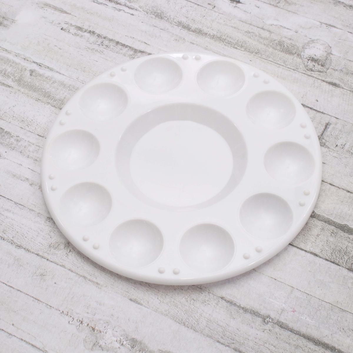 Artists Plastic Palette 7inch Round 10 Well 1pc