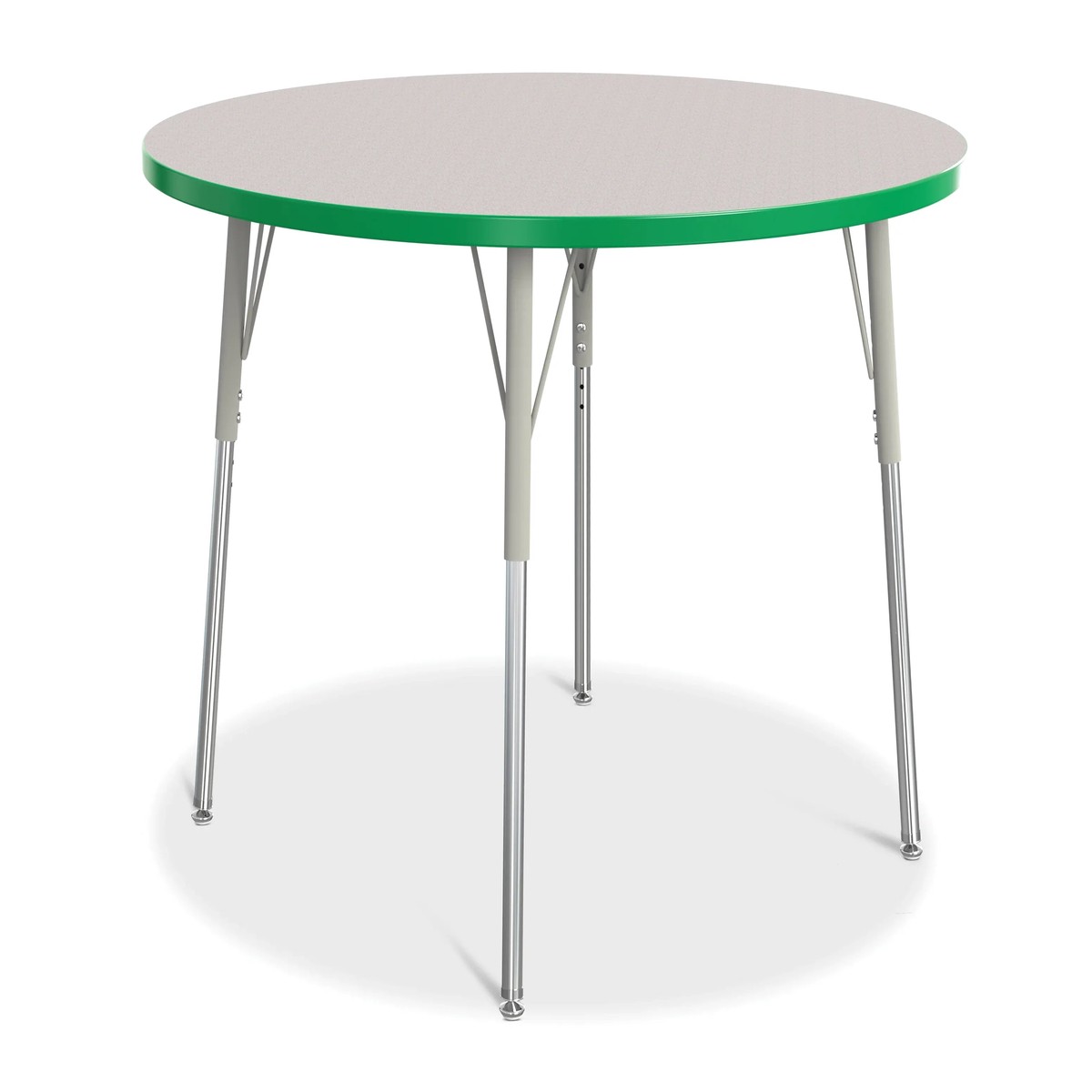 Berries Round Activity Table - 42" Diameter, A-height - Freckled Gray/Green/Gray