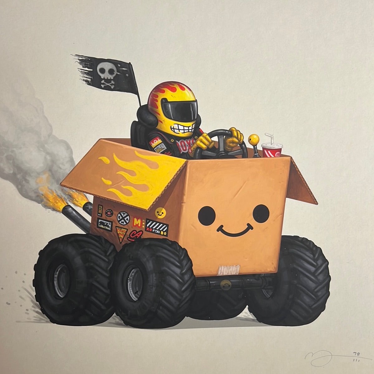 Boxo III (Monster Truck) - 2022 Mike Mitchell poster art print