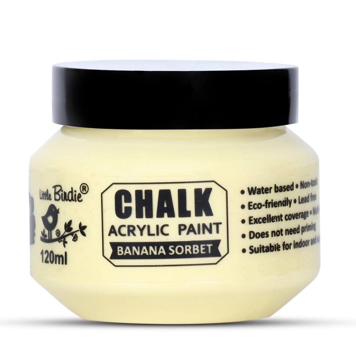 Home Decor Chalk Paint Banana Sorbet 120ml Bottle