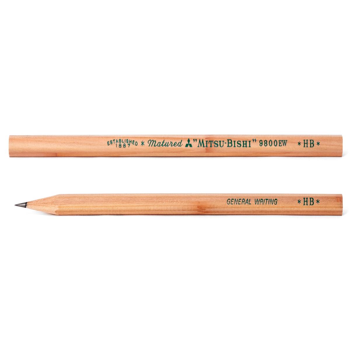 Mitsubishi 9800EW Recycled Pencil, HB, Single