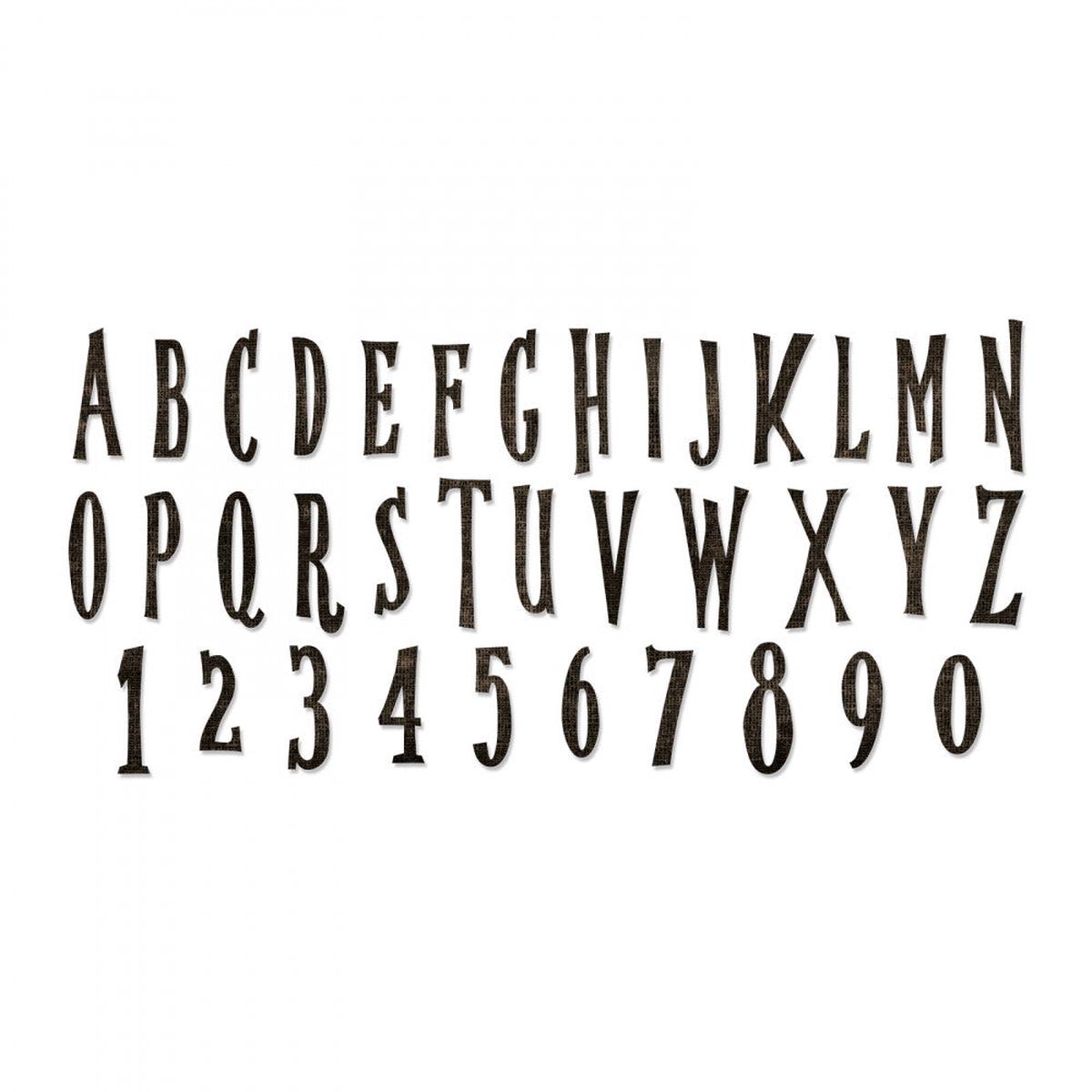 Sizzix Bigz XL Alphabet Die Handmade by Tim Holtz (664218)