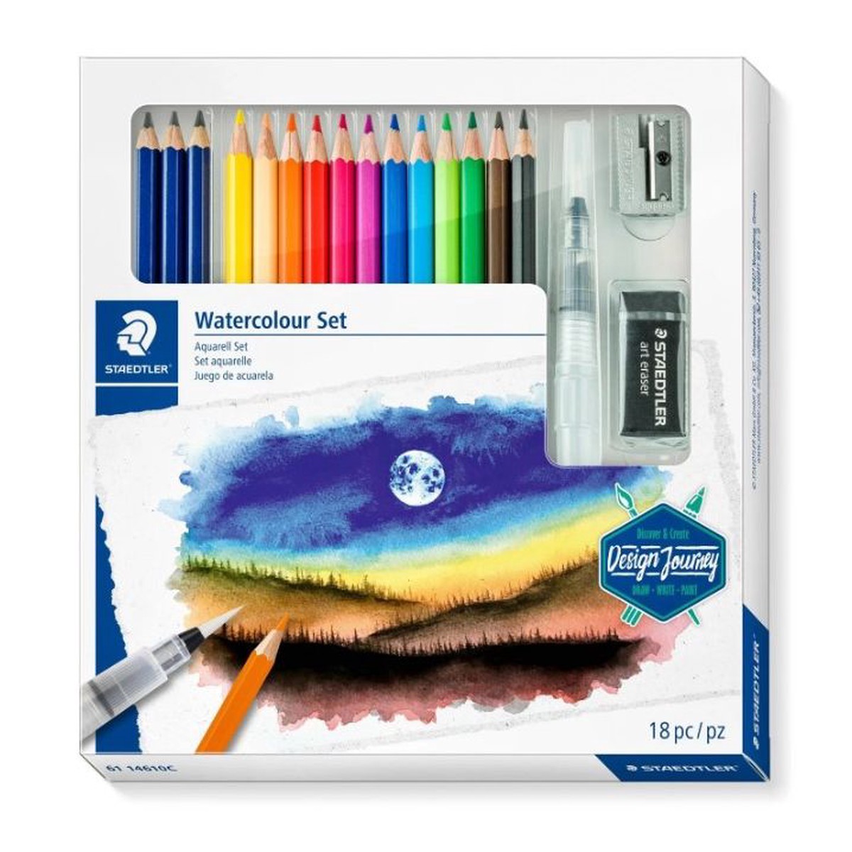 Staedtler Design Journey Set Mixed Watercolour Set 18