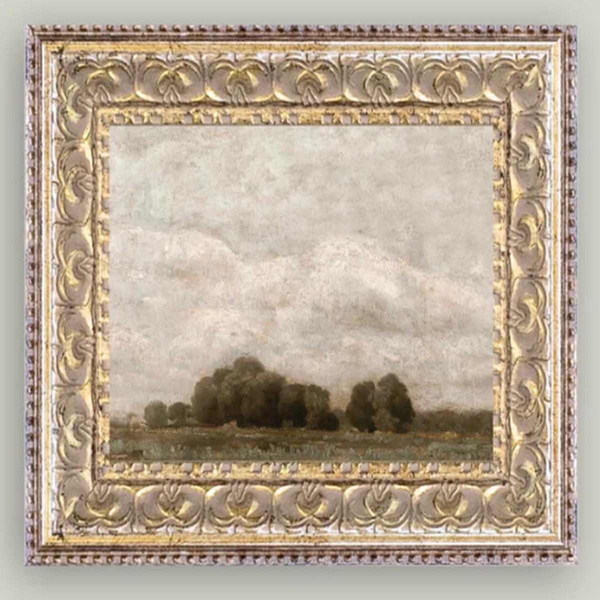 Tree and Cloud Framed Art, 2 Sizes