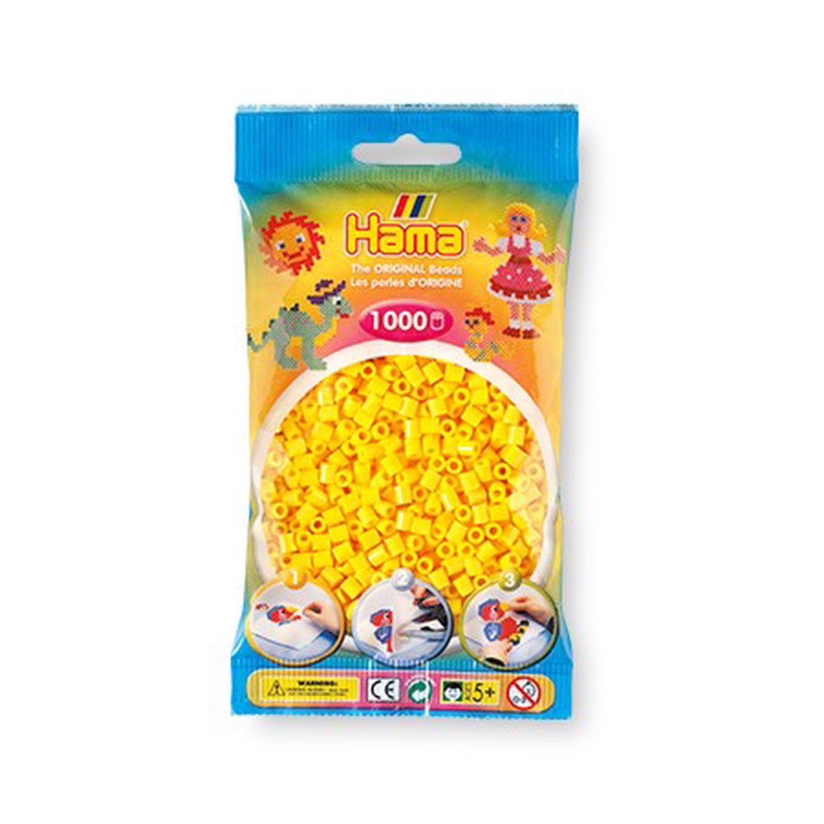 1,000-Pack Hama Midi Beads – Yellow