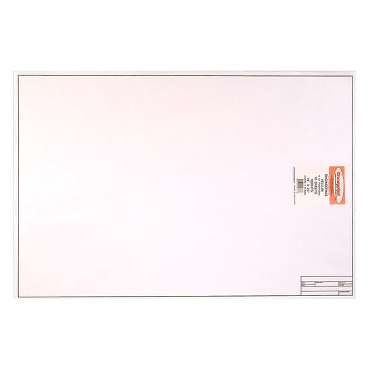 1000H Vellum Paper Title Block – 18X24 “